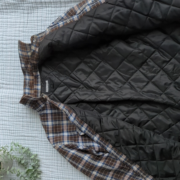 Men's Lined Plaid Button Up - Picture 4 of 4